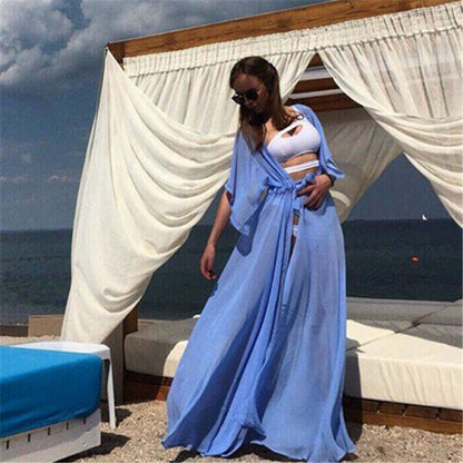 Chiffon Long Dress Bikini Cover Up