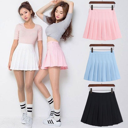 Women's Fashion High Waist Skirt Pleated Wind Skirt Ulzzang Cosplay Kawaii harajuku Female Mini Short Skirts clothing for women