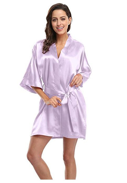 Satin Night Robe Lace Bathrobe Perfect Wedding Bride Bridesmaid Robes Dressing Gown