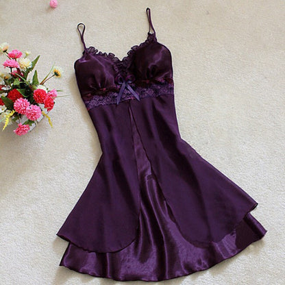 Fashion Sexy Women Lingerie Nightgown Casual Ladies Sleepwear Nightdress Camisola Vestidos Femininos Nightie Women Clothing