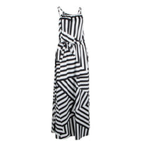Summer Maxi Long Dress New Fashion Women Sexy Boho Striped Sleeveless Beach Style Strap Sundress Vestidos For Female Bigsweety