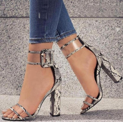 Open Toe Summer High Heel Shoes