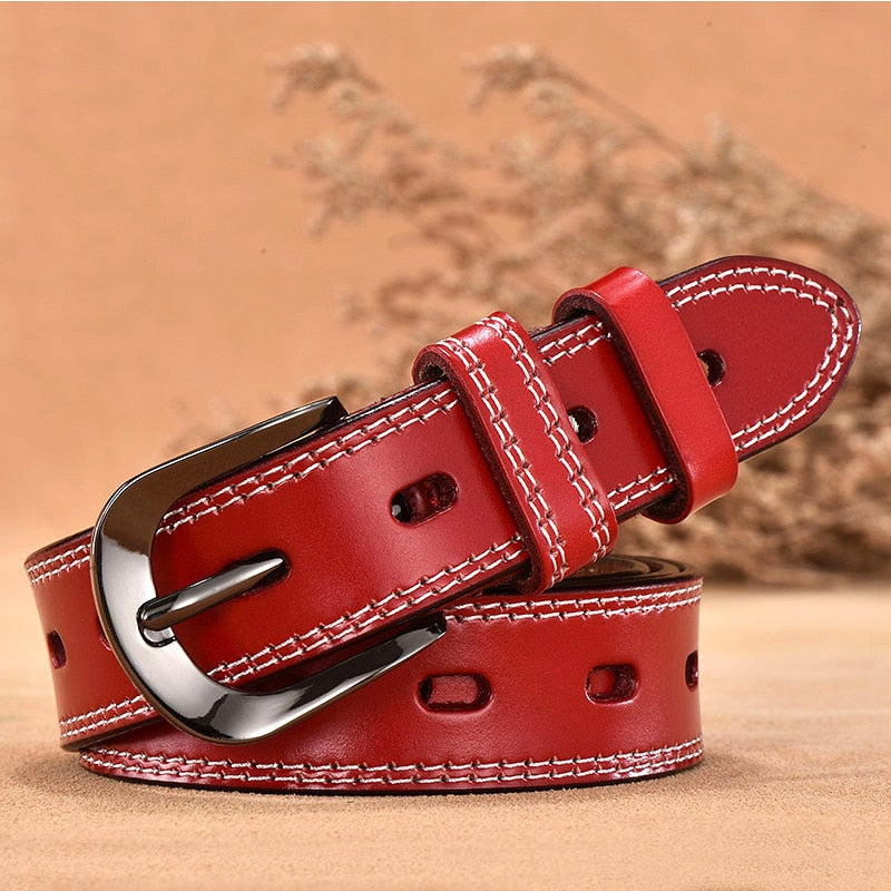 Women Genuine Leather Belt  Adjustable