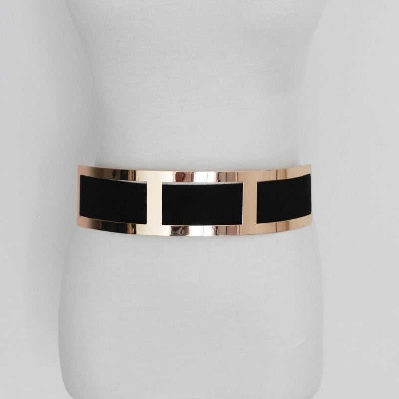 Black and Beige cummerbund Luxury designer belt