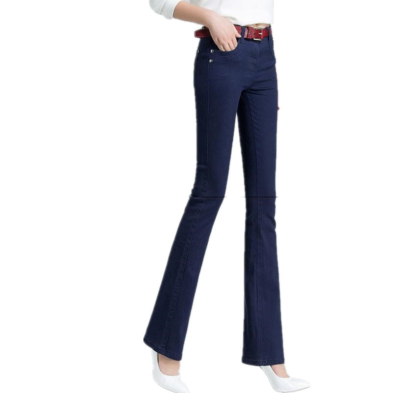 Candy Color Wide Leg stretch cotton Jeans
