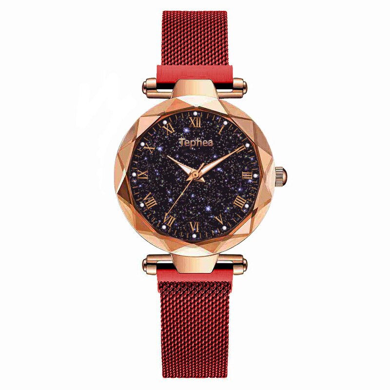 Starry Sky Magnetic Luminous Wrist Watches Set With Bracelet Box