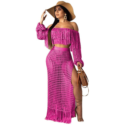 two piece set women crop top skirt 2 piece skirt set for female sexy two pieces sets skirts women&#39;s suit