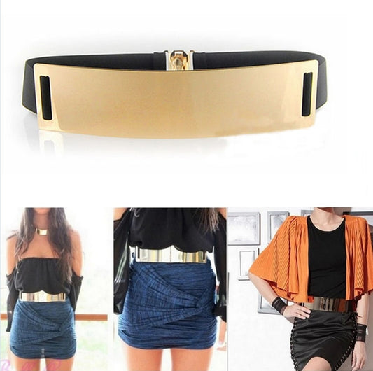 Gold Silver Brand Belt for Woman