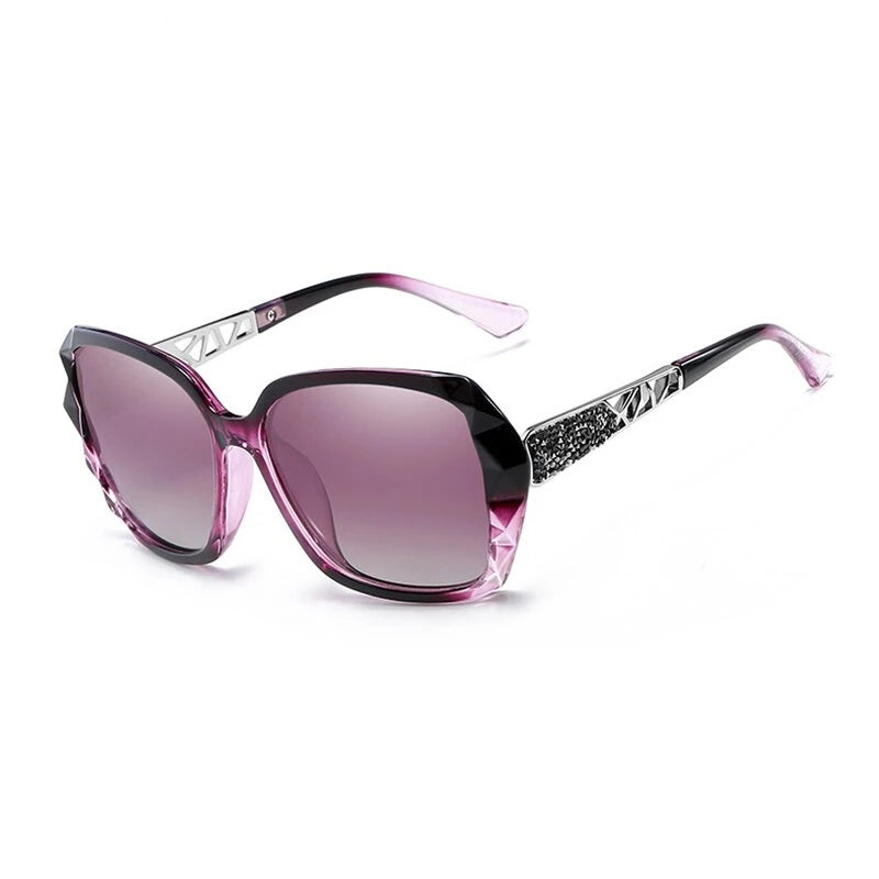 Polarized Butterfly Diamond Designer Sun Glasses Female UV-protected and Box