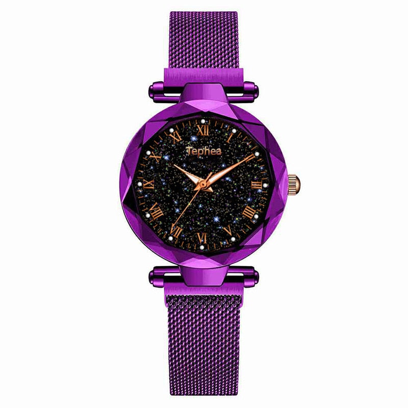 Starry Sky Magnetic  Luminous Wrist Watches Set With Bracelet Box