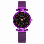Starry Sky Magnetic Luminous Wrist Watches Set With Bracelet Box