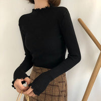 Knitted Female Casual Pullover Sweater Jumper Pull