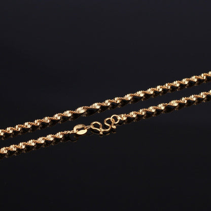 DIY Rope Gold Color Chains Necklace For Pendant Women