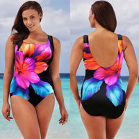 Plus Size Sexy Summer Women Ladies One Piece Push Up Bikini Swimwear Beachwear Bathing Swimming Suit X-4XL