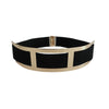 Black and Beige cummerbund Luxury designer belt