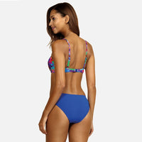 Floral with Underwire String Two Pieces Swimwear