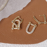 Hot Design Trendy Lock Buckle Earrings for Women