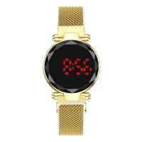 Women's Luxury Led Watch Women Magnet Starry Sky Digital Watches