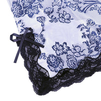 Deep V Lace Sleepwear Lingerie Silk Nightgown Sleeveless Nightdress Nightwear