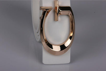 Buckle Strap Leather Women Belt