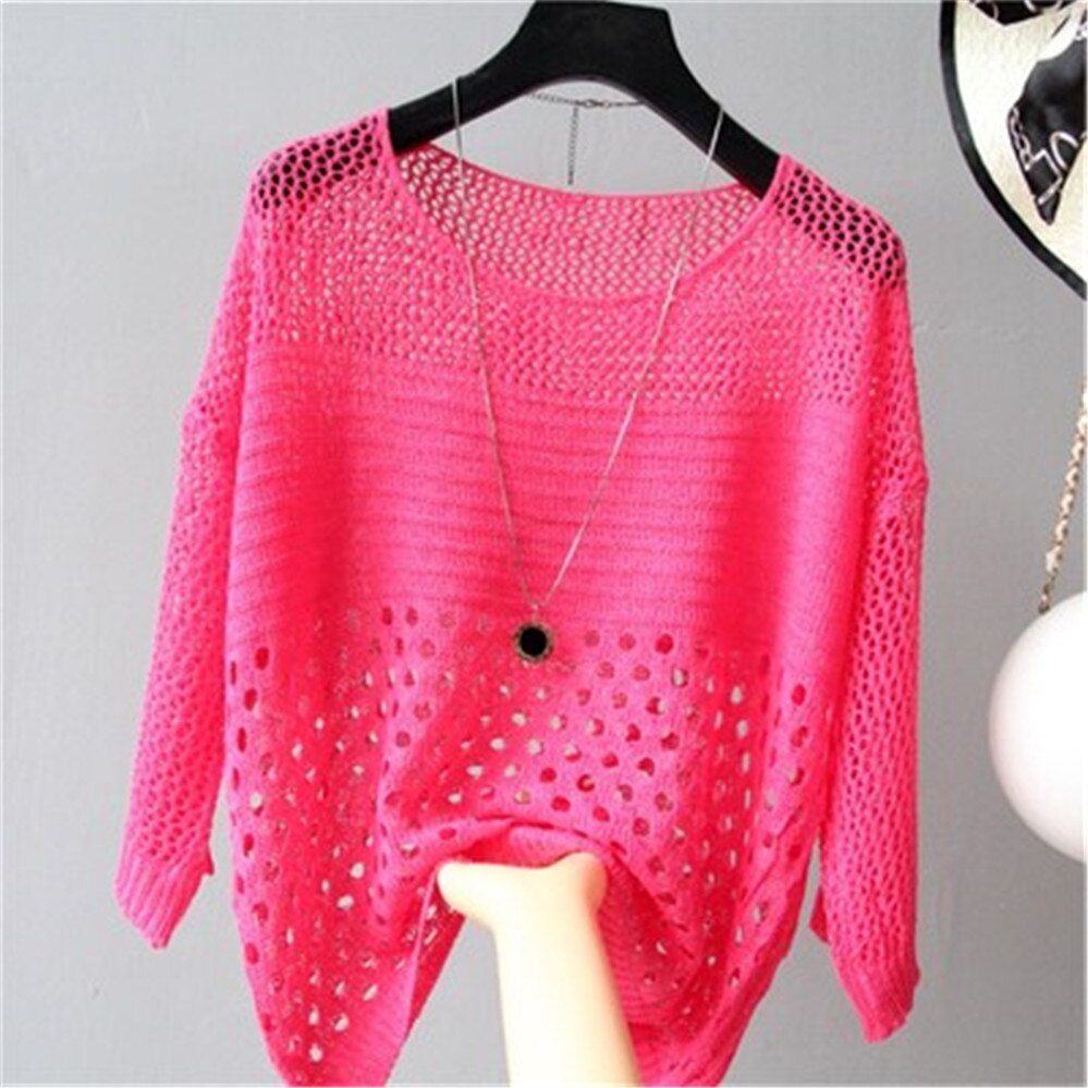 Hollow Out Pull Knitted Jumper Pullovers