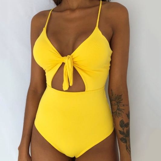 One Piece Bathing Suit Women Swimsuit Hollow Out Swimwear Summer Beachwear