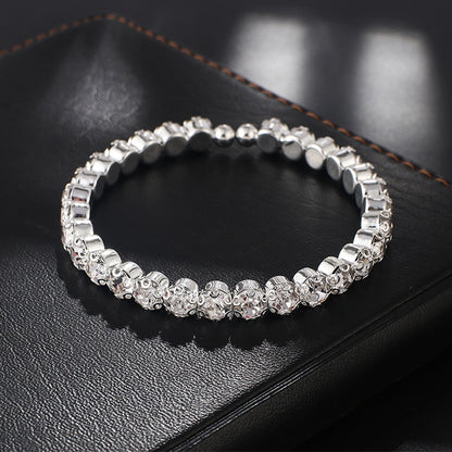 TREAZY Bridal Fashion Crystal Rhinestone Choker Necklace Women Wedding Accessories Tennis Chain Chokers Jewelry Collier Femme