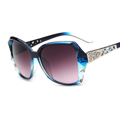 Big Purple Sun Glasses Female Mirror Shades