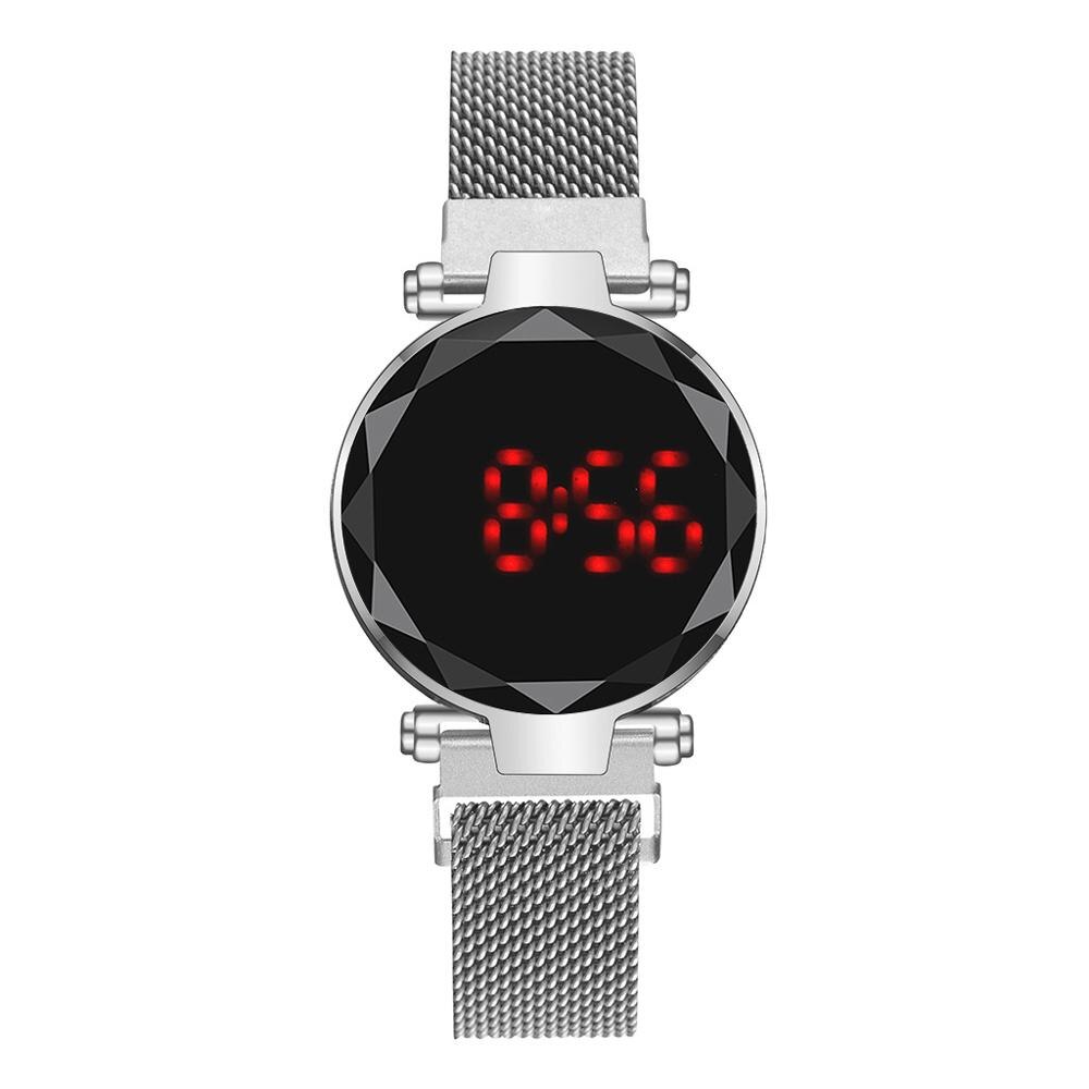 Women's Luxury Led Watch Women Magnet Starry Sky Digital Watches