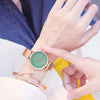 Ladies Watch Bracelet Gift Box Set Diamond Starry Gold Quartz Wristwatches Crystal Magnetic Steel Mesh