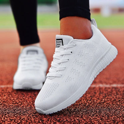 Breathable Women Casual Shoes Fashion Breathable Walking Mesh Flat Shoes Woman White Sneakers Women Tenis Feminino Female Shoes