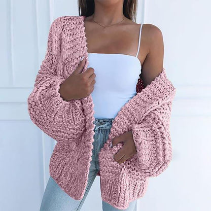 Knitted Sweater Loose Warm Cardigan Casual Coat Vintage Casual Jacket