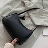 Leather Shoulder Totes Underarm Vintage Top Handle Bag Female Small Subaxillary Bags Clutch