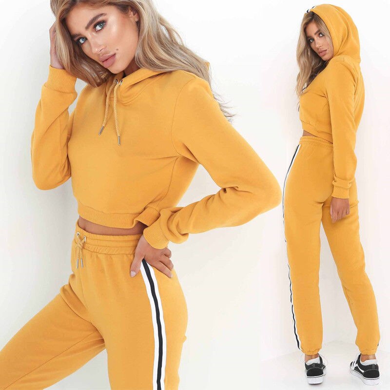 Casual Sports Sweat Suit Running Tracksuit Set