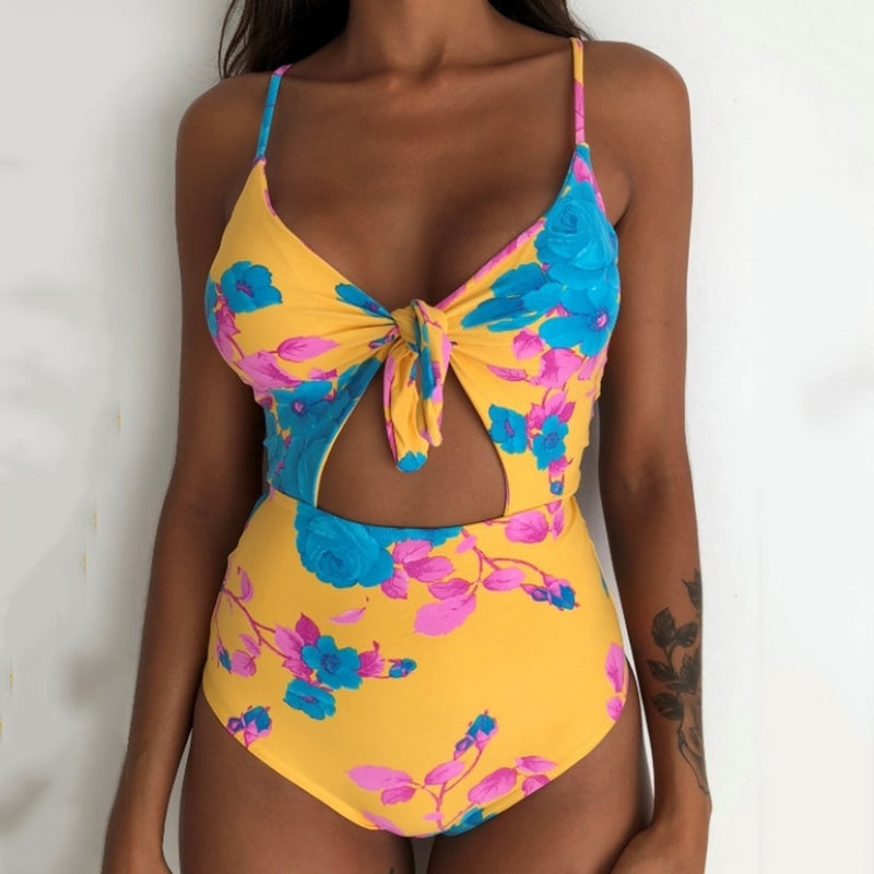One Piece Bathing Suit Women Swimsuit Hollow Out Swimwear Summer Beachwear