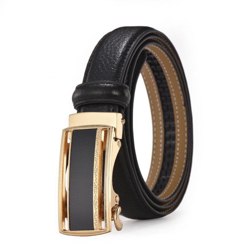 Automatic Buckle Strap  Waistband Designer Genuine Leather Belt