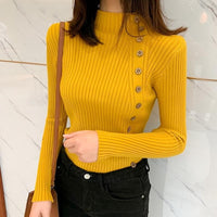 Long Sleeve Turtleneck Knitted Sweaters