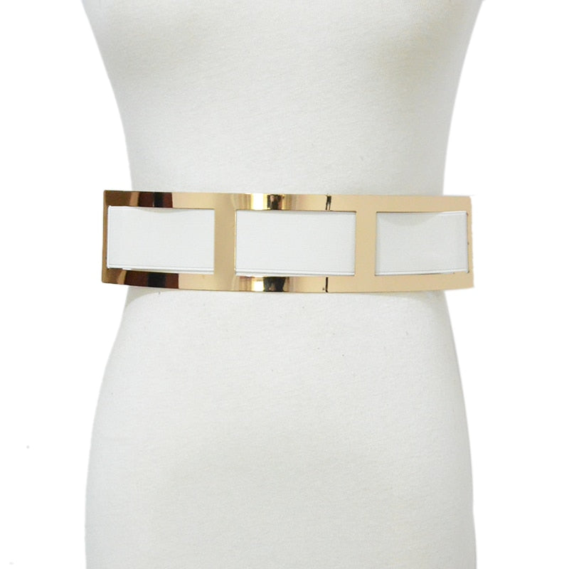 Black and Beige cummerbund Luxury designer belt