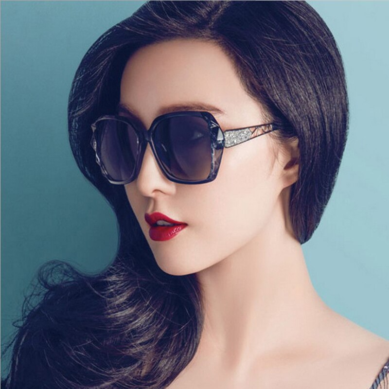 Big Purple Sun Glasses Female Mirror Shades