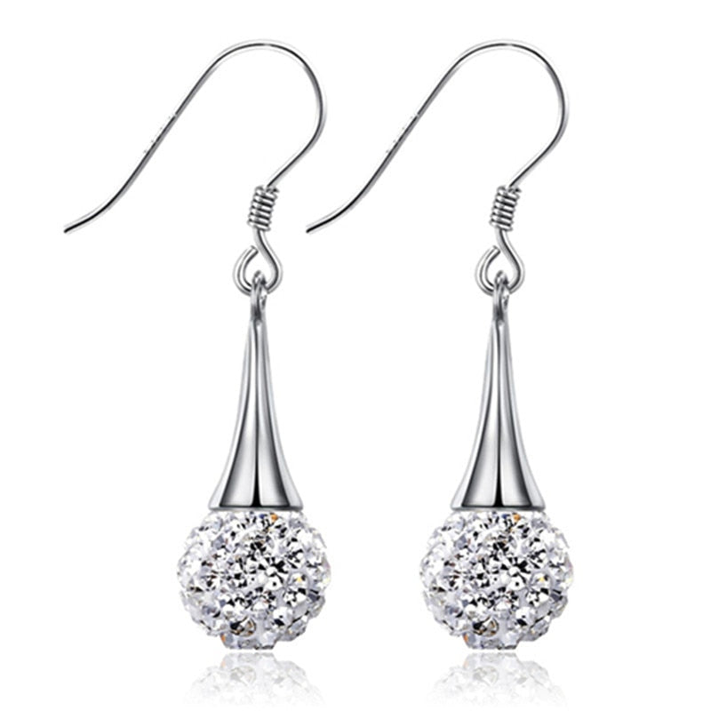 925 sterling silver Shambhala luxury zirconia high-end vintage stud earrings