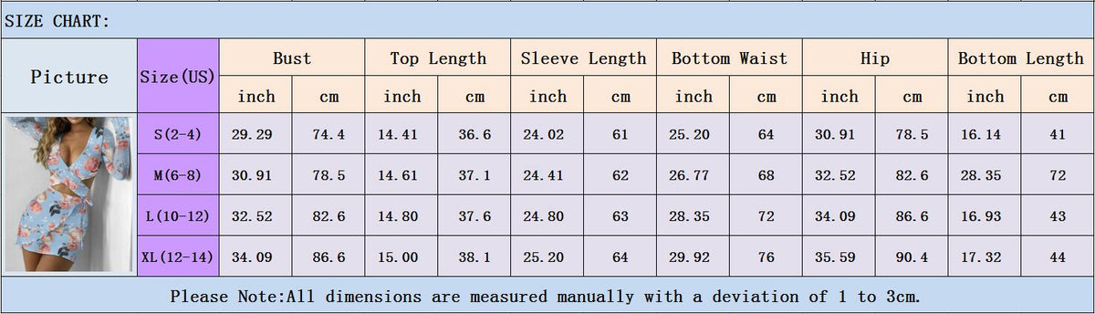 wsevypo Office Lady Floral Two Pieces Skirts Suits Women Dress Sets Elegant Long Sleeve Cross Tied Crop Tops+Wrapped Skirts