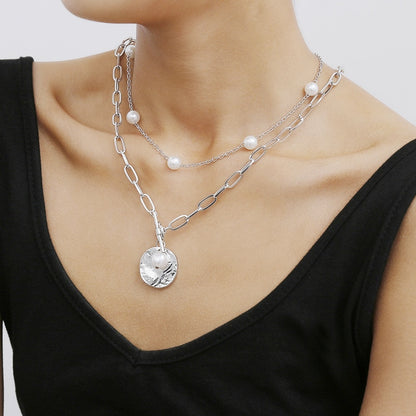 Fashion Chain Pearl Necklace For Women