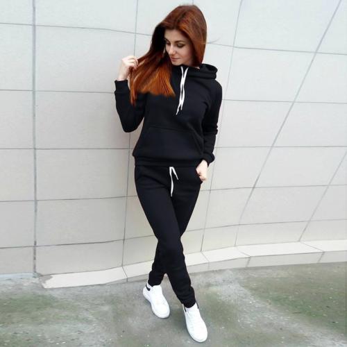 Women Sport Tracksuit Sweatshirt  Jogging Sets