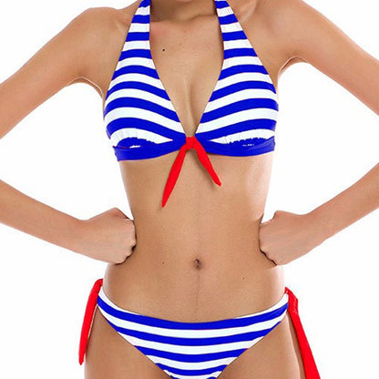 Striped Swimsuit Fashion Beachwear Bathing Suit Stripe Female swimwear Bathing suit Bikinis