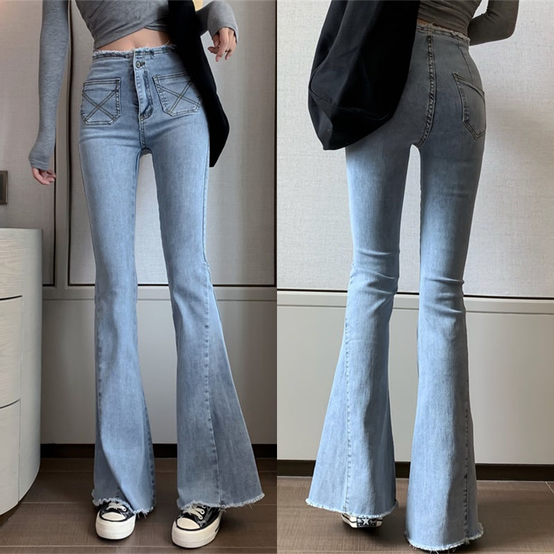 Vy1050 2020 spring summer autumn new women fashion casual Denim Pants woman female OL distressed jeans