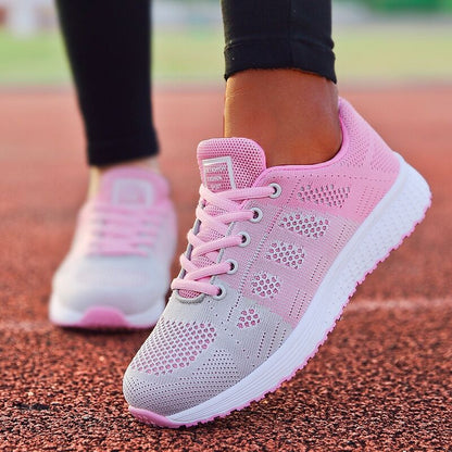 Breathable Women Casual Shoes Fashion Breathable Walking Mesh Flat Shoes Woman White Sneakers Women Tenis Feminino Female Shoes