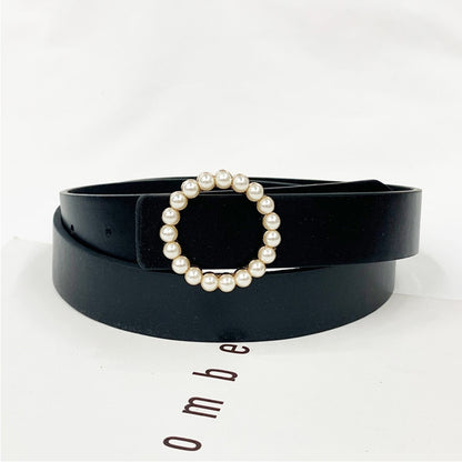 Double Inlaid Pearl Belts for Women