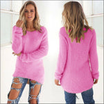Super Soft And Comfortable Self-Cultivation Solid Color O Neck Pullover Women's Sweater