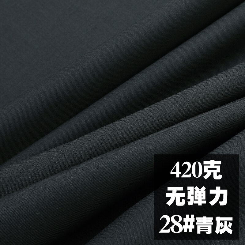 High-grade Fabric Designer Suit Pants Dress for Sewing Polyester Brocade Blue Black White Pink Red Solid Color DIY