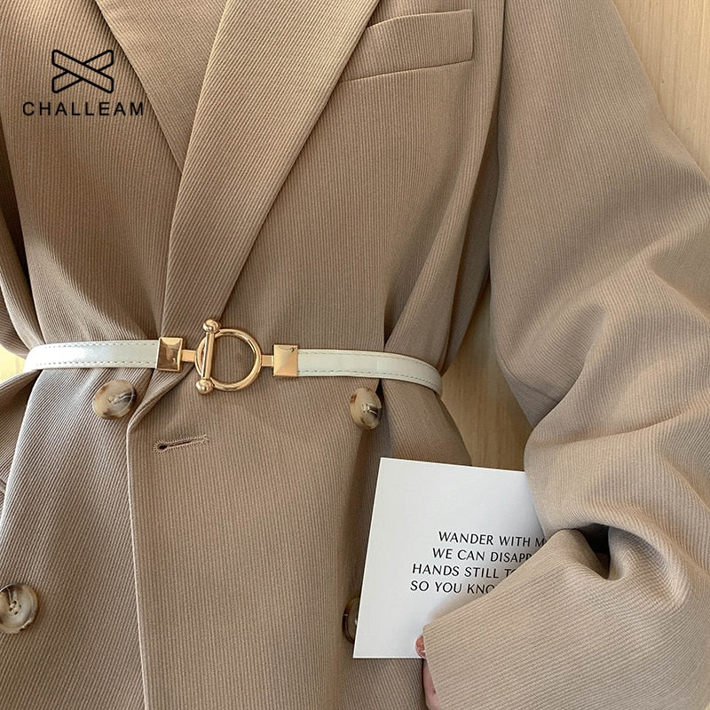 Ladies Adjustable Thin Belts For Women Fashion Luxury Brand Designer Style Skinny Coat Jacket Dress Waist Belt Female x242